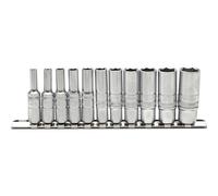 Imperial Deep Socket on Metal Rail, 1/4"" Sq. Dr. (11 Piece)