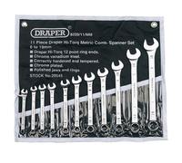 Draper Expert 11 Piece HI-TORQ Combination Spanner Set Metric- 29545