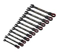 Draper Expert 12 Piece Hi-Torq Flexible Head Ratchet Combination Spanner Set