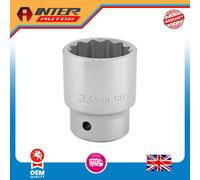 Draper Expert 12 Point Socket, 3-4" Sq. Dr., 33mm 16700