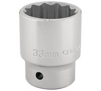 Draper Expert 12 Point Socket Chrome Vanadium Steel 3/4" Square Drive 33mm