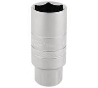 Draper Expert 14mm Thread 6 Point Satin Chrome Spark Plug Socket, 3/8" Sq. Dr., 21mm
