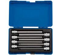 Draper 16287 3/8 Inch Square Drive Hexagonal Socket Bit Set, 150mm , Blue