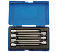 Draper 16297 3/8 Inch Square Drive Hexagonal Socket Bit Set, 150mm , Blue