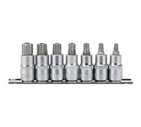 Draper 16334 1/2" Square Drive TX-Star Security 55MM Socket Bit 7 Piece Set , Blue