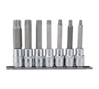 Draper 16338 1/2" Square Drive TX-Star Security 100MM Socket Bit 7 Piece Set