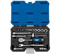 Draper 16442 1/4-Inch Square Drive Metric Socket 20 Piece Set