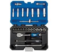 Draper Socket Set 16443 1/4" Square Drive Metric 25-Piece