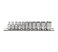 Draper Expert 16488 Imperial Socket Set On A Metal Rail 1/4in Sq. Dr. (11 Piece) per set