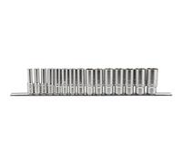 Draper Expert 16494 Metric Deep Socket Set On A Metal Rail 3/8in Sq. Dr. (15 Piece) per set