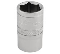 Draper 3/8" Drive Satin Finish Hexagon Socket Metric 3/8" 12mm