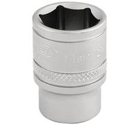 Draper Satin Finish Hexagon Socket (6-Point) 3/8" Drive Metric 14mm