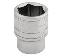 Draper 16543 3/8-Inch Square Drive 6 Point Metric Socket, 17mm Size, Blue