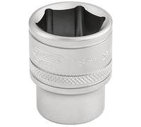 Draper 16544 3/8-Inch Square Drive 6 Point Metric Socket, 18mm Size , Blue