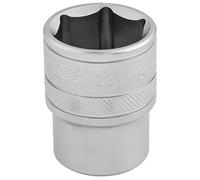 Draper Socket 16613 – 1/2" Square Drive 6-Point Satin Finish, 22 mm