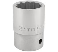 Draper T-MM/B 3/4 Square Drive 12 Point Socket (27mm), Blue, 27 mm