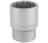 Draper Socket T-MM/B, 3/4" Drive 12‑Point, 32 mm, Blue Polished Finish