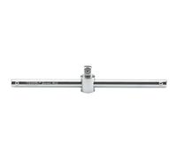 Draper 16790 1/2-Inch Square Drive Micro Satin Chrome Sliding Tee Bar, Blue