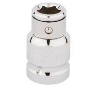 Draper Expert 16811 Screwdriver Bit Holding Socket 1/2in Sq. Dr. X 10Mm Hexagon each