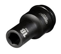 Draper Expert 05050 Expert Hi-Torq® 6 Point Deep Impact Socket 3/4in Sq. Dr. 18Mm each