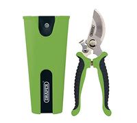 Draper Expert 190mm Bypass Secateurs & Holster Set | Garden Tools Set-2 Piece | Pruning Gardening Hand Tools |Heavy Duty Garden Cutting Tool | Stainless Steel Blades | Safety Lock Feature | 09007