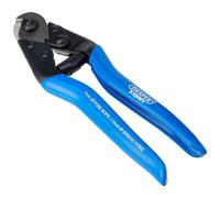 Draper Expert 190mm Wire Rope Cutter 5mm Max | 1.5mm Max Cutting Spring Wire Capacity | SK5 High Carbon Steel Blades | Vinyl Grips | Safety Lock |