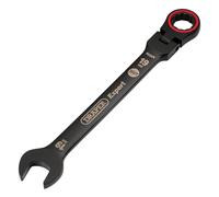 Draper Expert 19mm Metric Flexible Head Ratchet Combination Spanner Black 03926