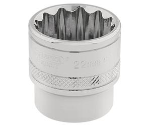 Draper Expert 22mm 12point Socket 3/8DR-Pckd - 32800