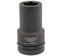 Draper Expert Impact Socket 5140 25mm 1" Square Drive Hi-Torq 6-Point Deep
