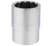 Draper Expert 28mm 12pt Socket 3/4DR Bulk - 16697