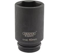 Draper Expert 3/4" Drive Deep Hexagon Impact Socket Metric 3/4" 40mm