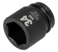 Draper 93267 3/4" Square Drive Expert Hi-Torq 6 Point Impact Socket, 34 mm Size , Blue