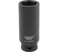 Draper Expert 3/8" Drive Hi Torq Deep Hexagon Impact Socket Metric 3/8" 18mm