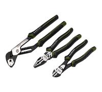 Draper Expert Pliers Set with Water Pump Plier (3 Piece) | 200mm Combination, 190mm Side Cutters & 250mm Water Pump | Heavy Duty Chrome Vanadium Steel Hand Tools