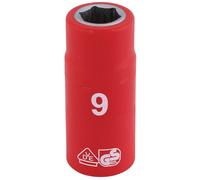 Draper Expert 31469 Fully Insulated Vde Socket 1/4in Sq. Dr. 9Mm each