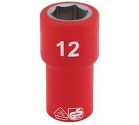 Draper 1/4" Drive VDE Fully Insulated Hexagon Socket Metric 1/4" 12mm