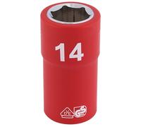 Draper Expert 31697 Fully Insulated Vde Socket 3/8in Sq. Dr. 14Mm each