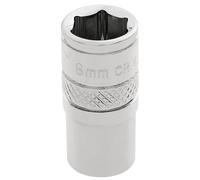 Draper 1/4" Drive Polished Finish Hexagon Socket Metric 1/4" 8mm