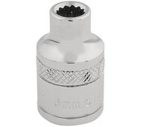 Draper 3/8" Drive Polished Finish Hi Torq Bi Hexagon Socket Metric 3/8" 6mm