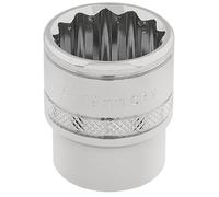 Draper 3/8" Drive Polished Finish Hi Torq Bi Hexagon Socket Metric 3/8" 19mm