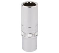 Draper 3/8" Drive Polished Finish Hi-Torq Deep Bi Hexagon Socket Metric 3/8" 15mm