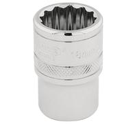 Draper HI-TORQ® 12 Point Socket, 1/2"" Sq. Dr., 18mm