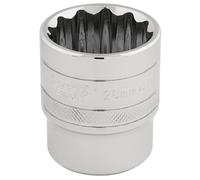Draper 33518 1/2" Square Drive 12 Point Socket, 28mm Size
