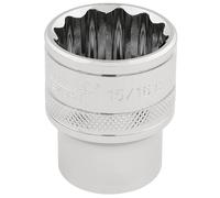 Draper Expert 33724 Hi-Torq® 12 Point Socket 1/2in Sq. Dr. 15/16in each