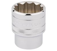 Draper 33726 1/2-Inch Square Drive Polished Chrome Imperial Socket, 1.1/16-Inch Size