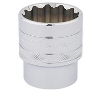 Draper Socket 33728 - 1/2-Inch Square Drive Polished Chrome Imperial 1.3/16-Inch Size