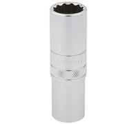 Draper 12-Point Deep Socket 33735 - 1/2" Square Drive Hi-Torq - 17mm