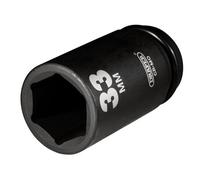 Draper 11899 3/4" Square Drive Hi-Torq 6 Point Deep Impact Socket, 33 mm Size , Blue