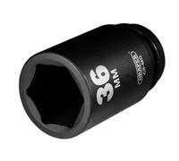 Draper 71940 3/4" Square Drive Hi-Torq 6 Point Deep Impact Socket, 36 mm Size , Blue