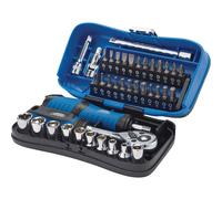 Draper 04713 Expert Socket and Bit Set, 1/4" Sq. Dr. (39 Piece)